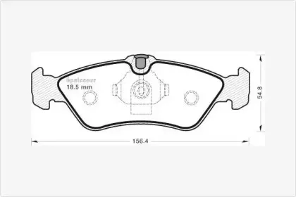 Комплект тормозных колодок, дисковый тормоз MGA купить