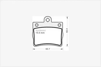 Комплект тормозных колодок, дисковый тормоз MGA купить