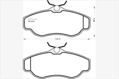 Комплект тормозных колодок, дисковый тормоз MGA купить