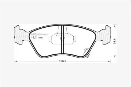 Комплект тормозных колодок, дисковый тормоз MGA купить