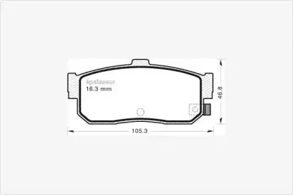 Комплект тормозных колодок, дисковый тормоз MGA купить