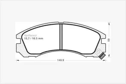 Комплект тормозных колодок, дисковый тормоз MGA купить