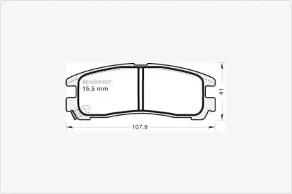 Комплект тормозных колодок, дисковый тормоз MGA купить