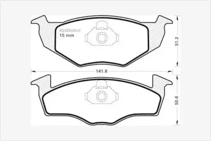Комплект тормозных колодок, дисковый тормоз MGA купить