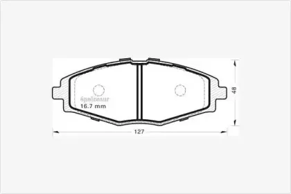 Комплект тормозных колодок, дисковый тормоз MGA купить
