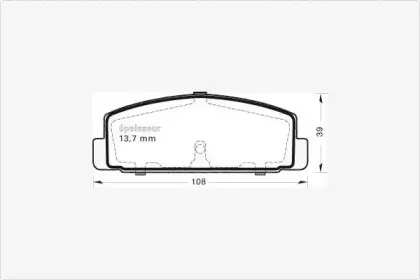 Комплект тормозных колодок, дисковый тормоз MGA купить