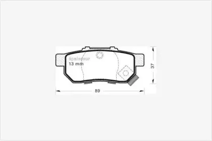 Комплект тормозных колодок, дисковый тормоз MGA купить