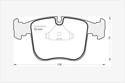 Комплект тормозных колодок, дисковый тормоз MGA купить