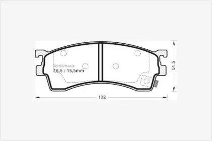Комплект тормозных колодок, дисковый тормоз MGA купить