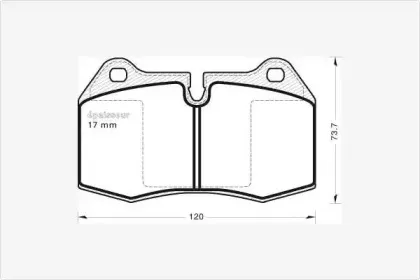 Комплект тормозных колодок, дисковый тормоз MGA купить