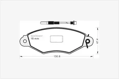 Комплект тормозных колодок, дисковый тормоз MGA купить
