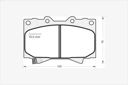 Комплект тормозных колодок, дисковый тормоз MGA купить