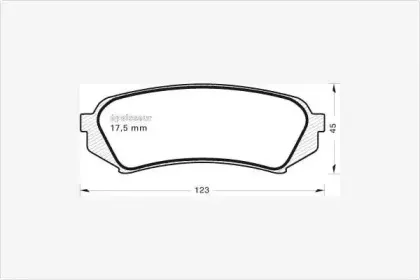 Комплект тормозных колодок, дисковый тормоз MGA купить