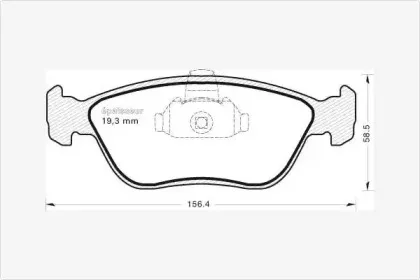 Комплект тормозных колодок, дисковый тормоз MGA купить