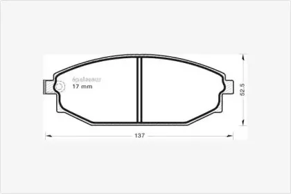 Комплект тормозных колодок, дисковый тормоз MGA купить
