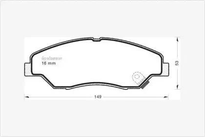 Комплект тормозных колодок, дисковый тормоз MGA купить