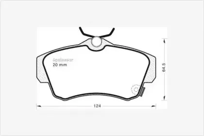 Комплект тормозных колодок, дисковый тормоз MGA купить