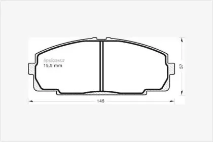 Комплект тормозных колодок, дисковый тормоз MGA купить
