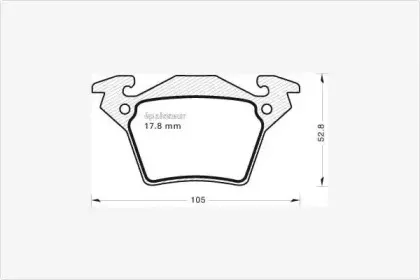 Комплект тормозных колодок, дисковый тормоз MGA купить