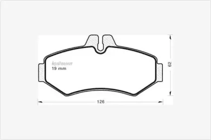 Комплект тормозных колодок, дисковый тормоз MGA купить