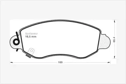 Комплект тормозных колодок, дисковый тормоз MGA купить