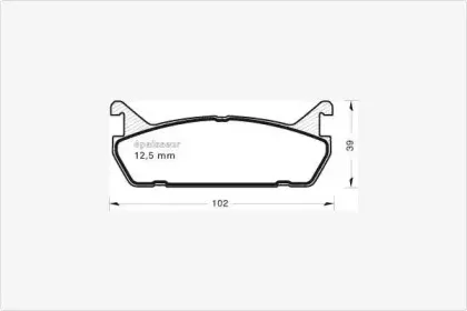 Комплект тормозных колодок, дисковый тормоз MGA купить