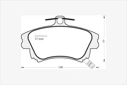 Комплект тормозных колодок, дисковый тормоз MGA купить