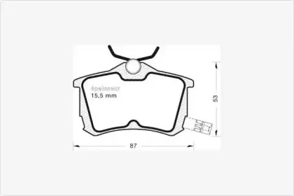 Комплект тормозных колодок, дисковый тормоз MGA купить