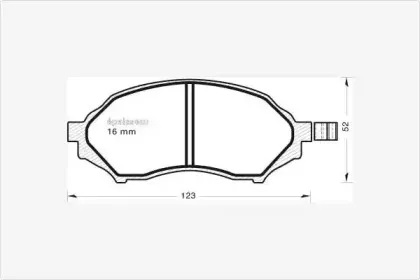 Комплект тормозных колодок, дисковый тормоз MGA купить
