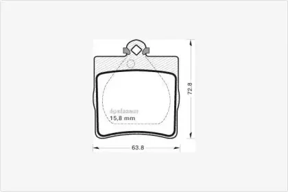 Комплект тормозных колодок, дисковый тормоз MGA купить