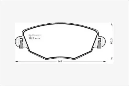 Комплект тормозных колодок, дисковый тормоз MGA купить
