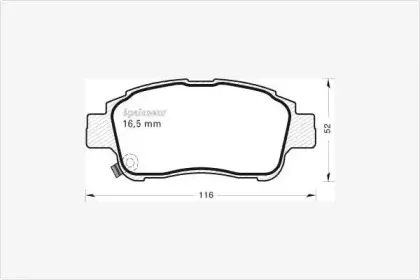 Комплект тормозных колодок, дисковый тормоз MGA купить