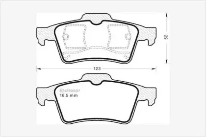 Комплект тормозных колодок, дисковый тормоз MGA купить