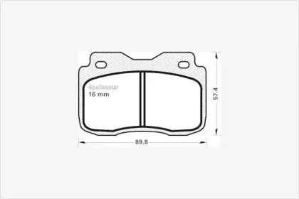 Комплект тормозных колодок, дисковый тормоз MGA купить