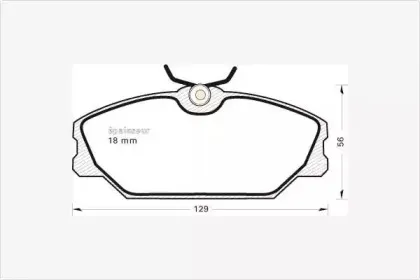 Комплект тормозных колодок, дисковый тормоз MGA купить