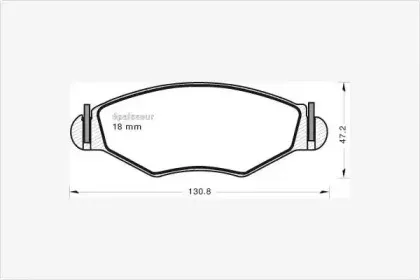 Комплект тормозных колодок, дисковый тормоз MGA купить