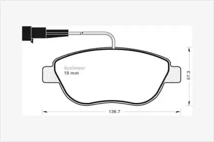Комплект тормозных колодок, дисковый тормоз MGA купить