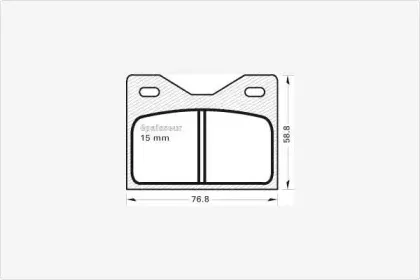 Комплект тормозных колодок, дисковый тормоз MGA купить