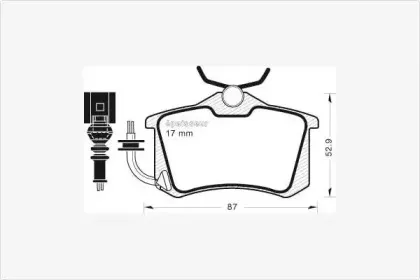 Комплект тормозных колодок, дисковый тормоз MGA купить