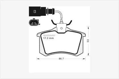Комплект тормозных колодок, дисковый тормоз MGA купить