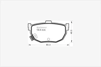 Комплект тормозных колодок, дисковый тормоз MGA купить