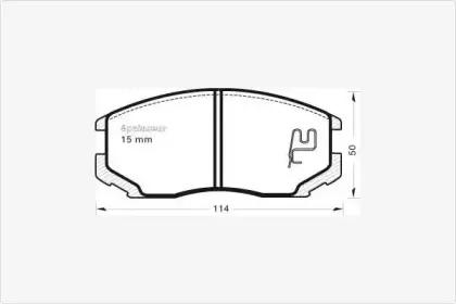 Комплект тормозных колодок, дисковый тормоз MGA купить