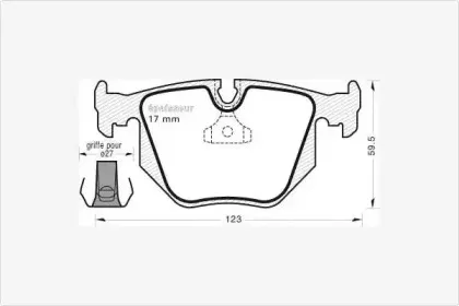 Комплект тормозных колодок, дисковый тормоз MGA купить
