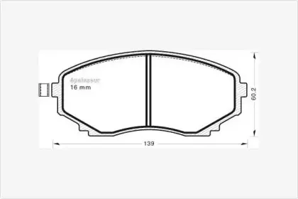 Комплект тормозных колодок, дисковый тормоз MGA купить