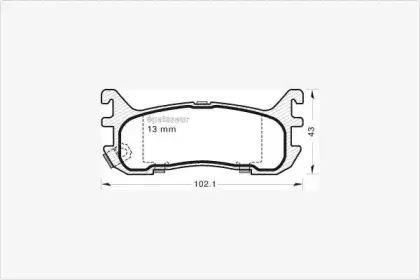 Комплект тормозных колодок, дисковый тормоз MGA купить