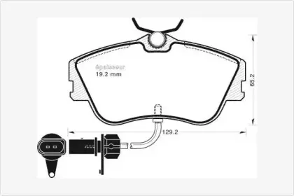 Комплект тормозных колодок, дисковый тормоз MGA купить