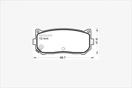 Комплект тормозных колодок, дисковый тормоз MGA купить