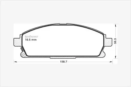 Комплект тормозных колодок, дисковый тормоз MGA купить