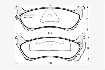 Комплект тормозных колодок, дисковый тормоз MGA купить