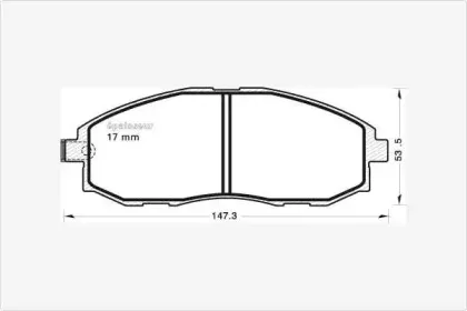 Комплект тормозных колодок, дисковый тормоз MGA купить